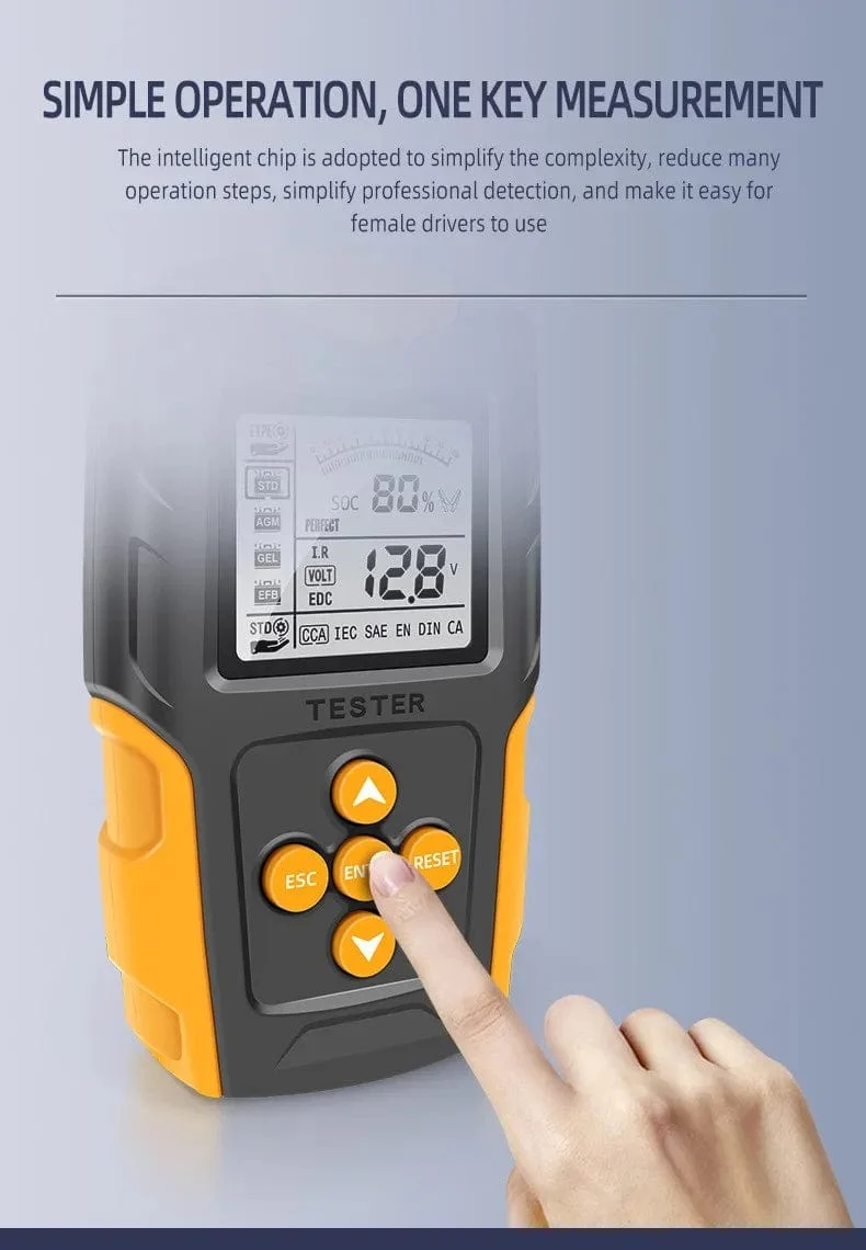 12V/24V Autobatterietester Digitalanzeige Parameter Autobatterie Innenwiderstandstester 1 PC