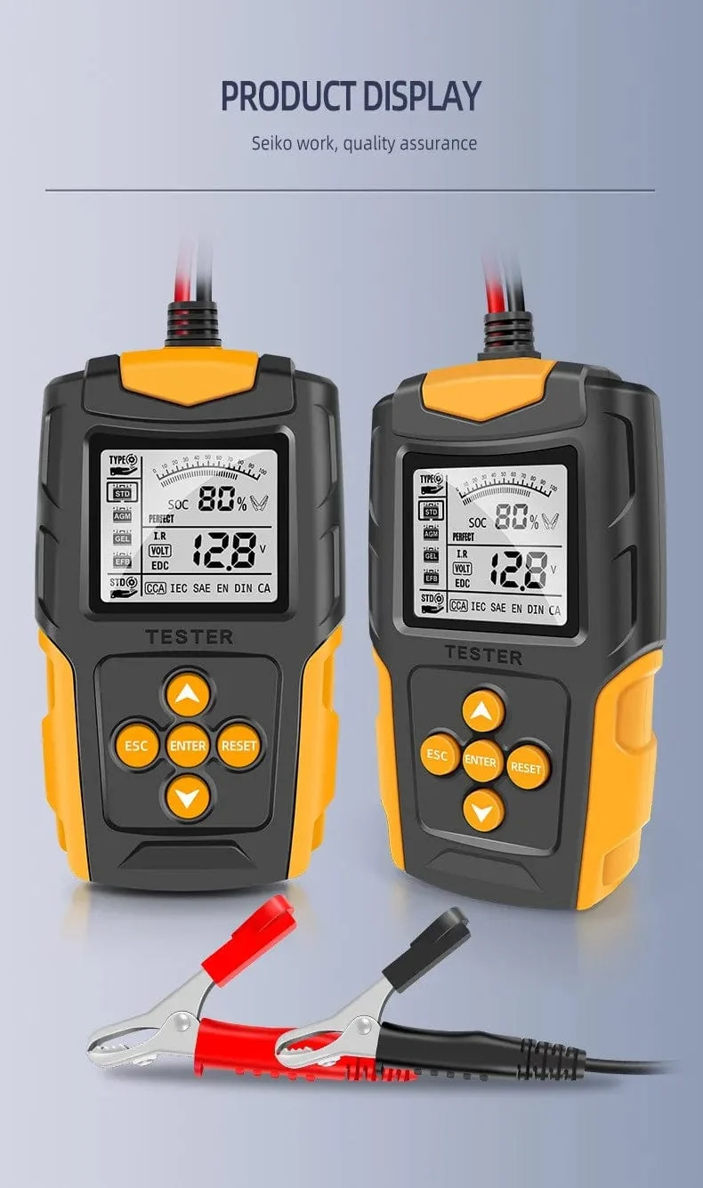 12V/24V Autobatterietester Digitalanzeige Parameter Autobatterie Innenwiderstandstester 1 PC