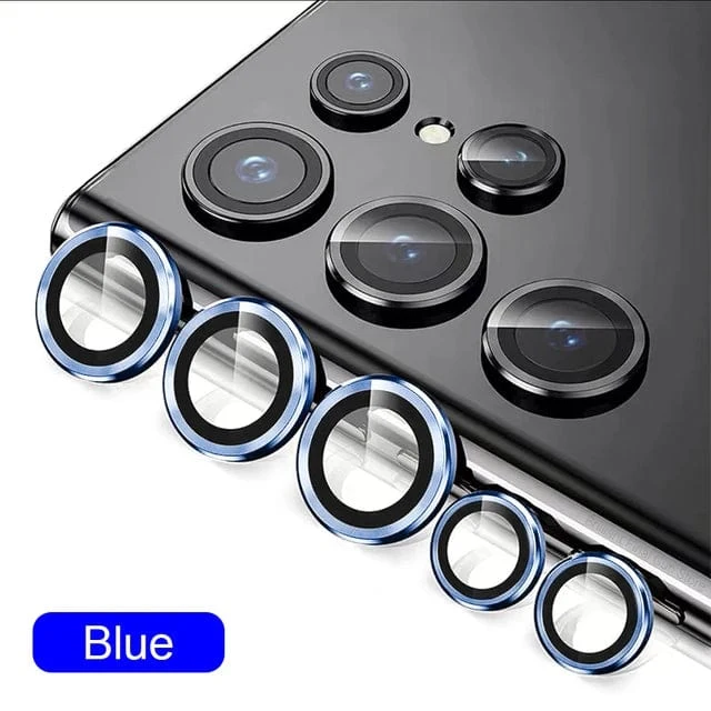 Kameraobjektiv-Schutzglas für Samsung S23 Ultra Plus, vollständige Objektivabdeckung, Metallschutzring für Galaxy S22 Ultra-Kamerafolie
