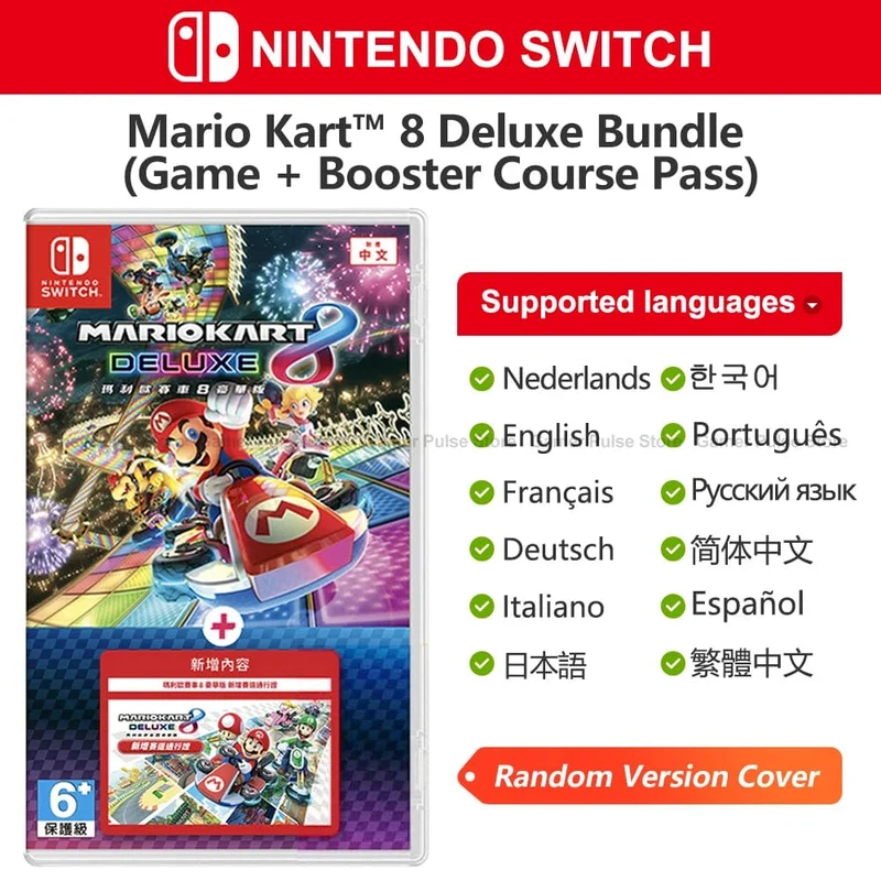 Mario Kart 8 Deluxe Bundle (Spiel + Booster Course Pass) Nintendo Switch Spielangebote 100 % originale physische Spielkarte für Switch