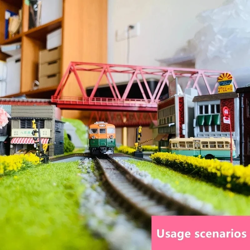 HO1:87 Modelleisenbahn-Schiene, 50 cm, Zement, 1 Stück/2 Stück/5 Stück, flexible Schiene mit Schwelle, HO-Skala, 50 cm, HP17HO