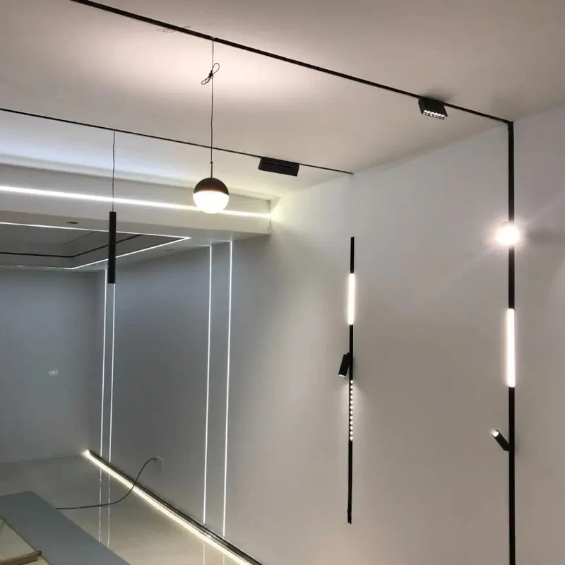 Smart Magnetische Schiene Licht System Moderne Flexible Leuchte LED Strahler DC48V Decke Innen Licht Smart Home Lampe Wohnzimmer