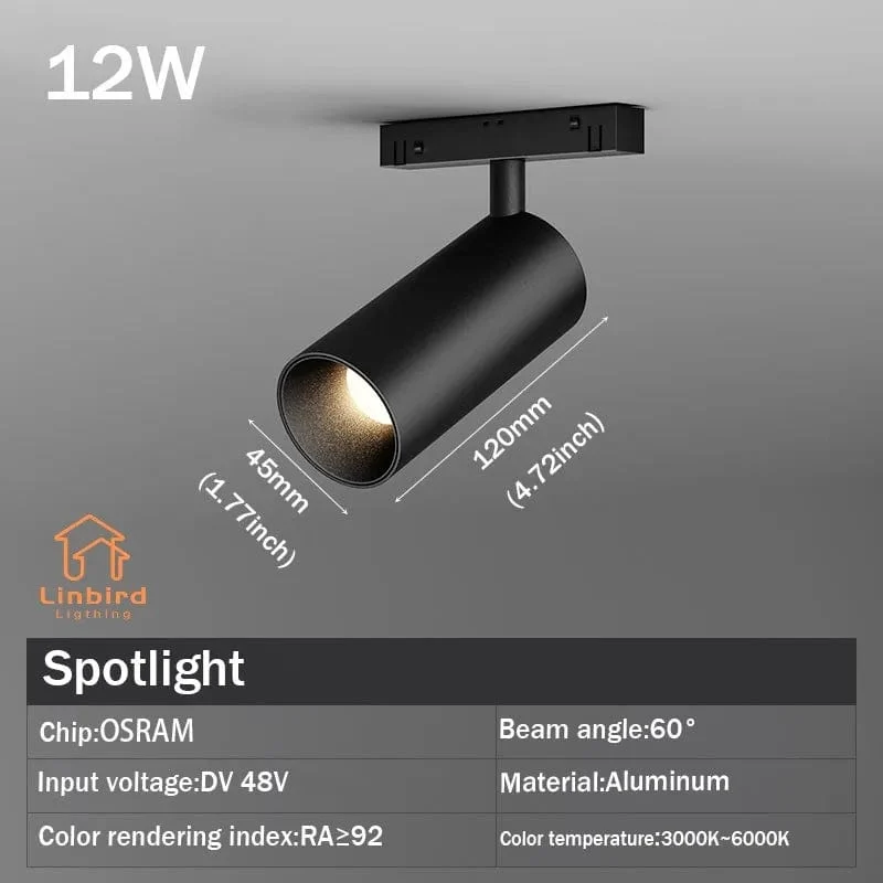 Smart Magnetische Schiene Licht System Moderne Flexible Leuchte LED Strahler DC48V Decke Innen Licht Smart Home Lampe Wohnzimmer