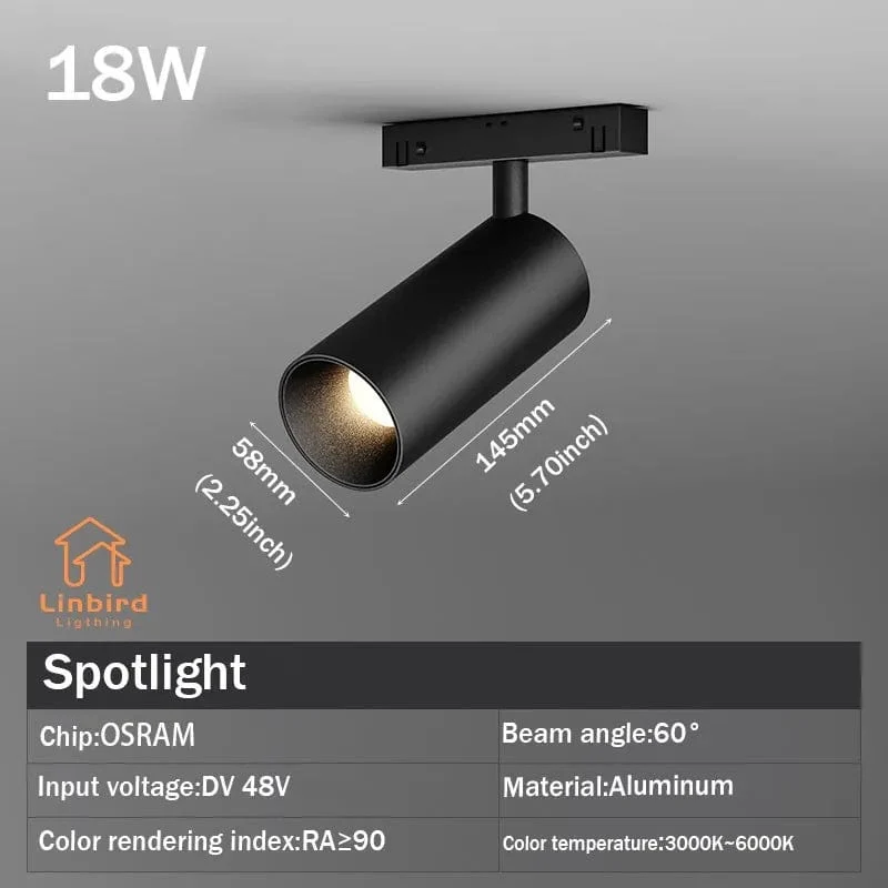 Smart Magnetische Schiene Licht System Moderne Flexible Leuchte LED Strahler DC48V Decke Innen Licht Smart Home Lampe Wohnzimmer