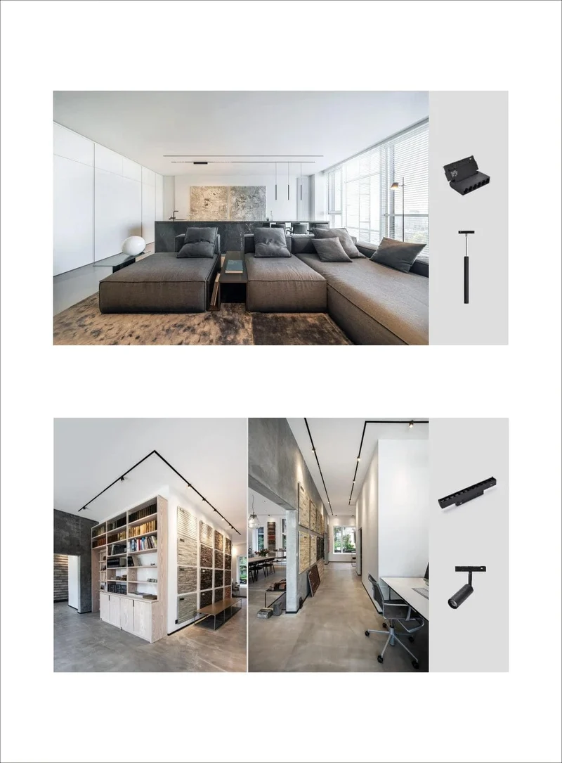 Smart Magnetische Schiene Licht System Moderne Flexible Leuchte LED Strahler DC48V Decke Innen Licht Smart Home Lampe Wohnzimmer