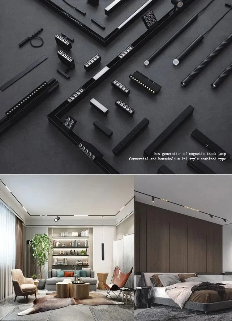 Smart Magnetische Schiene Licht System Moderne Flexible Leuchte LED Strahler DC48V Decke Innen Licht Smart Home Lampe Wohnzimmer