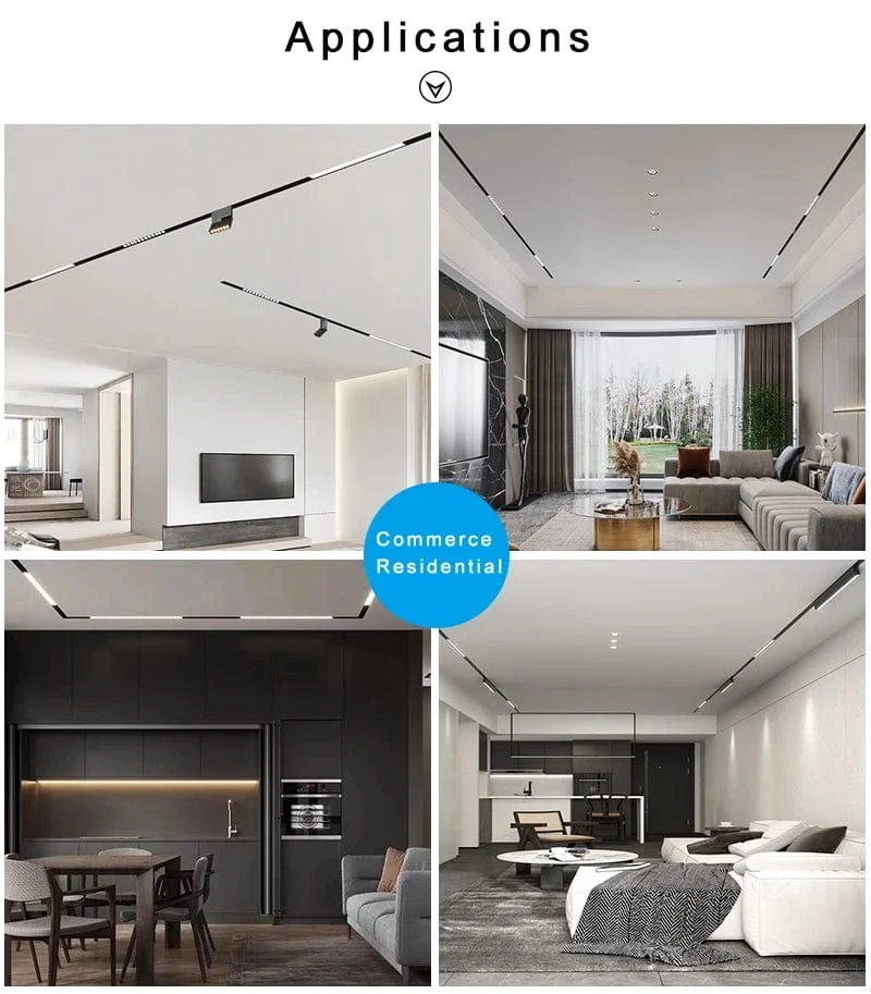 Smart Magnetische Schiene Licht System Moderne Flexible Leuchte LED Strahler DC48V Decke Innen Licht Smart Home Lampe Wohnzimmer