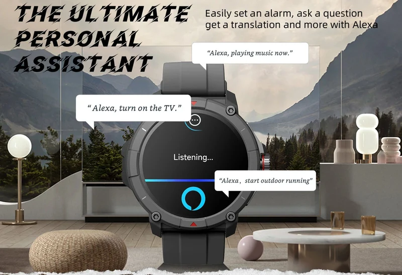 [Weltpremiere] MASX Oasis X Premium GPS Smart Watch Alexa Eingebautes GPS Hi-Fi Bluetooth Telefonanrufe Militärqualität Sportuhr