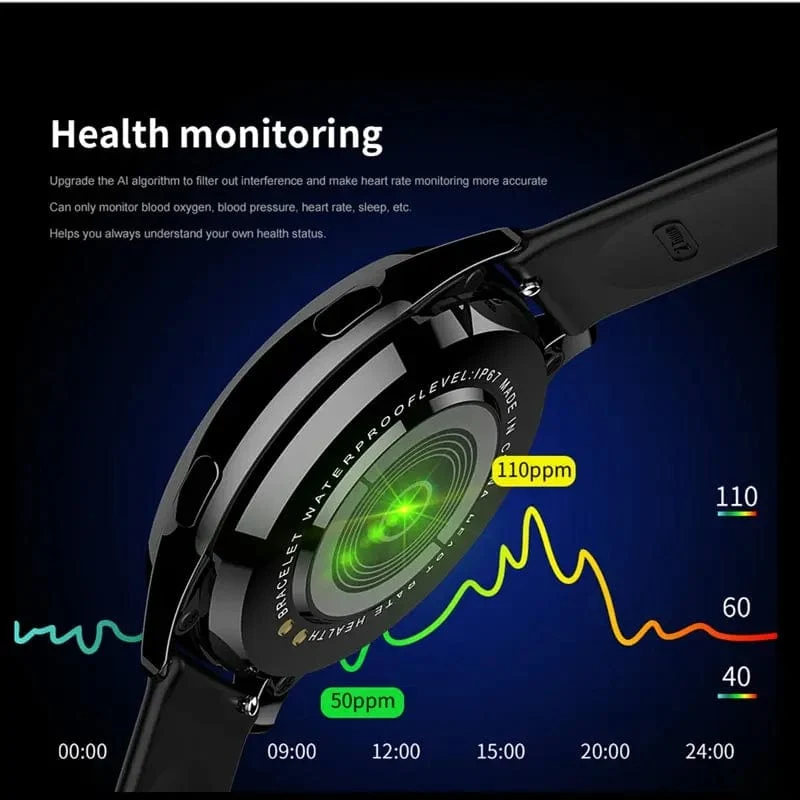 LIGE Männer Smart Watch Frauen Herzfrequenz Blutdrucküberwachung Bluetooth Anruf Smart Watches Männer IP67 wasserdichte Männer Smartwatch