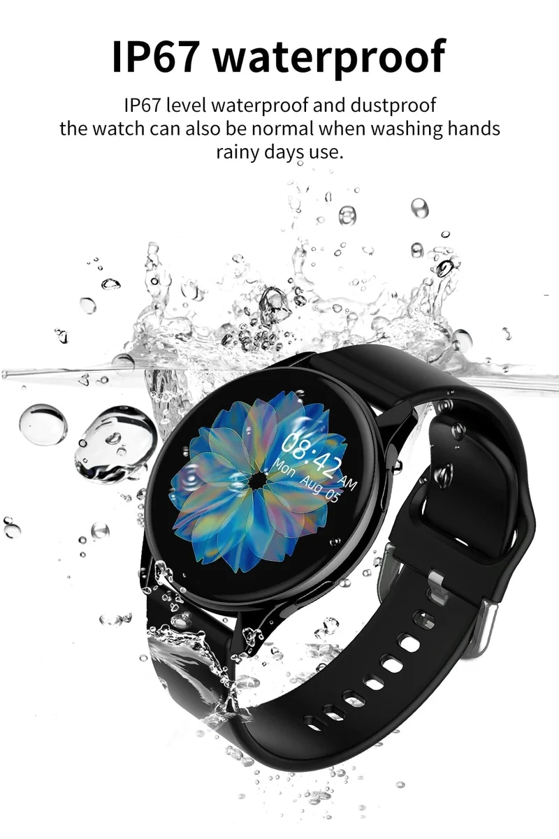 LIGE Männer Smart Watch Frauen Herzfrequenz Blutdrucküberwachung Bluetooth Anruf Smart Watches Männer IP67 wasserdichte Männer Smartwatch