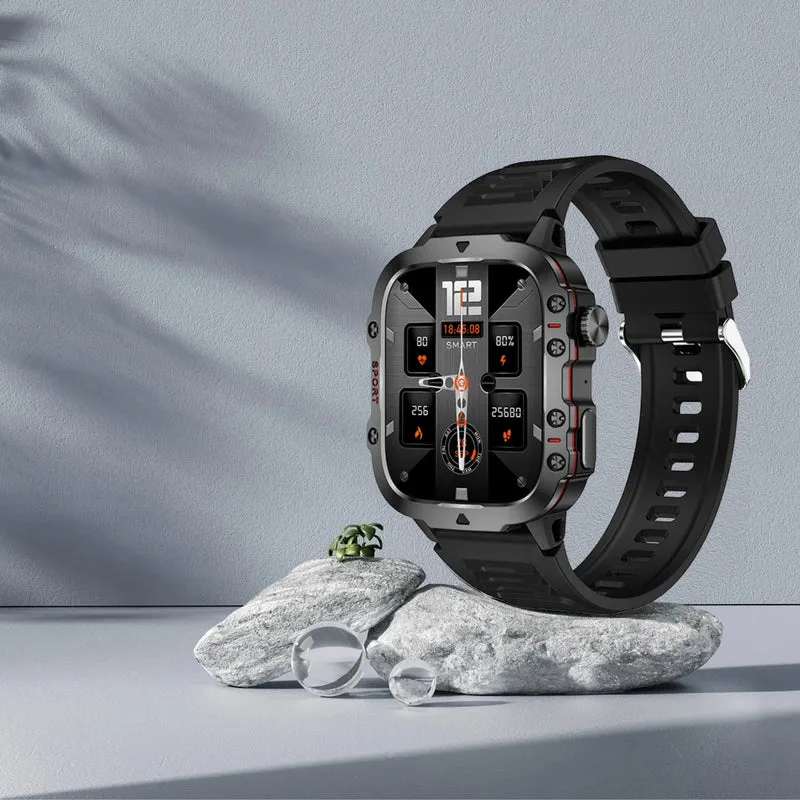 2024 Neue robuste militärische GPS-Smartwatch für Männer, AMOLED-HD-Bildschirm, Herzfrequenz, Bluetooth-Anruf, wasserdichte Outdoor-Smartwatch für Xiaomi