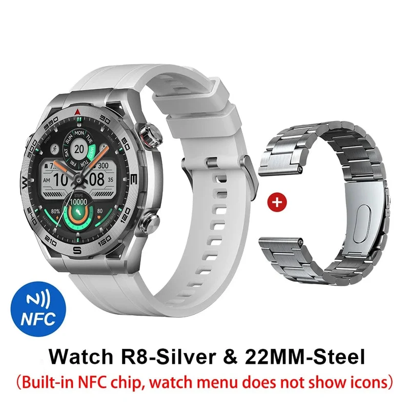 HAYLOU Watch R8 Smartwatch 1.43 Zoll AMOLED HD-Display Smartwatch Bluetooth-Anruf- und Sprachassistent Multi-Grade Robustheitsuhr