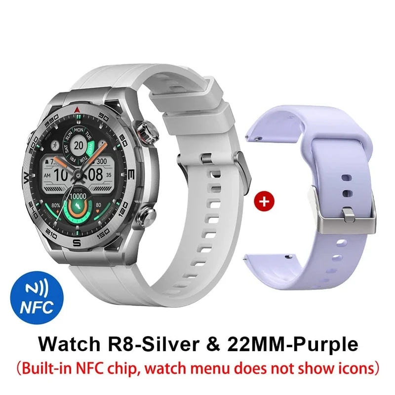 HAYLOU Watch R8 Smartwatch 1.43 Zoll AMOLED HD-Display Smartwatch Bluetooth-Anruf- und Sprachassistent Multi-Grade Robustheitsuhr