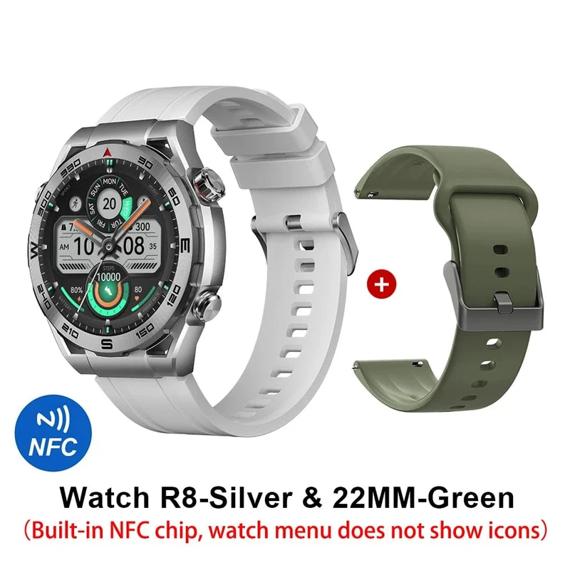 HAYLOU Watch R8 Smartwatch 1.43 Zoll AMOLED HD-Display Smartwatch Bluetooth-Anruf- und Sprachassistent Multi-Grade Robustheitsuhr