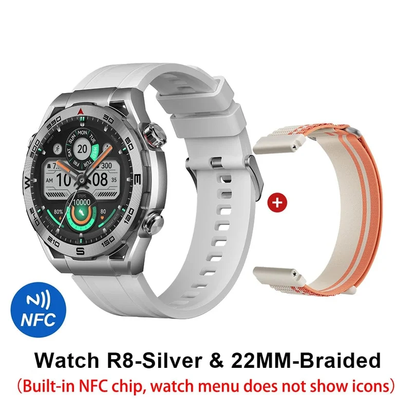 HAYLOU Watch R8 Smartwatch 1.43 Zoll AMOLED HD-Display Smartwatch Bluetooth-Anruf- und Sprachassistent Multi-Grade Robustheitsuhr