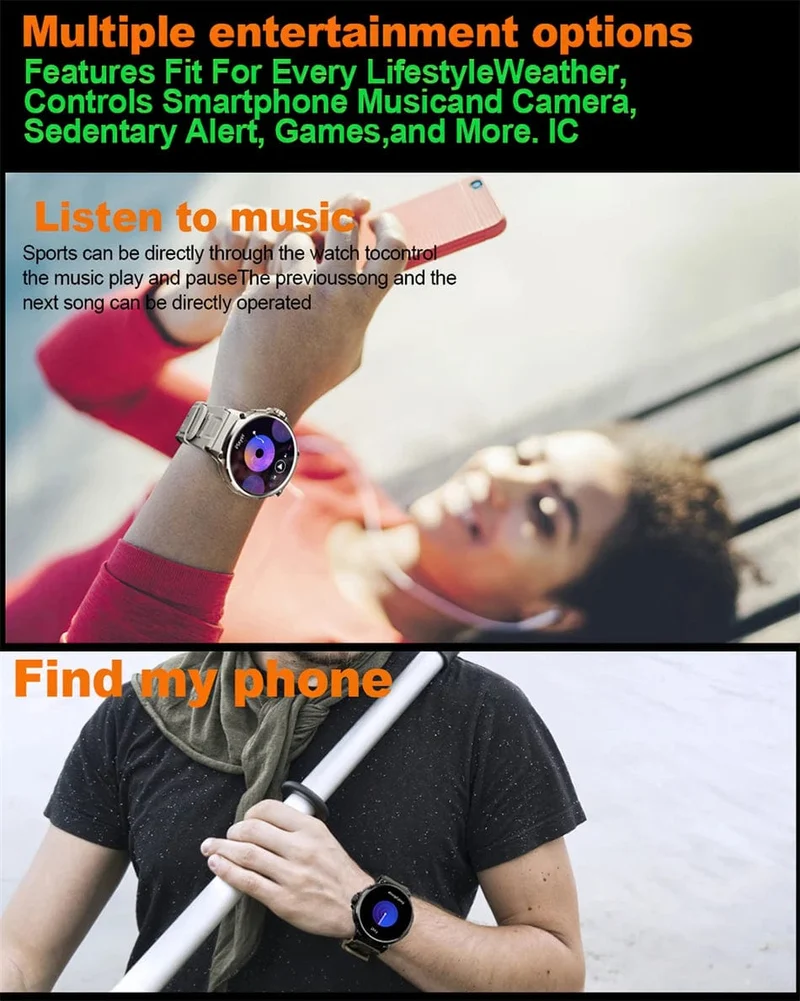 2024 Neu für Huawei Xiaomi Männer GPS Track Smart Watch 1.85 Zoll Ultra HD AMOLED Bildschirm 710 Mah Akku Bluetooth Anruf Smartwatch