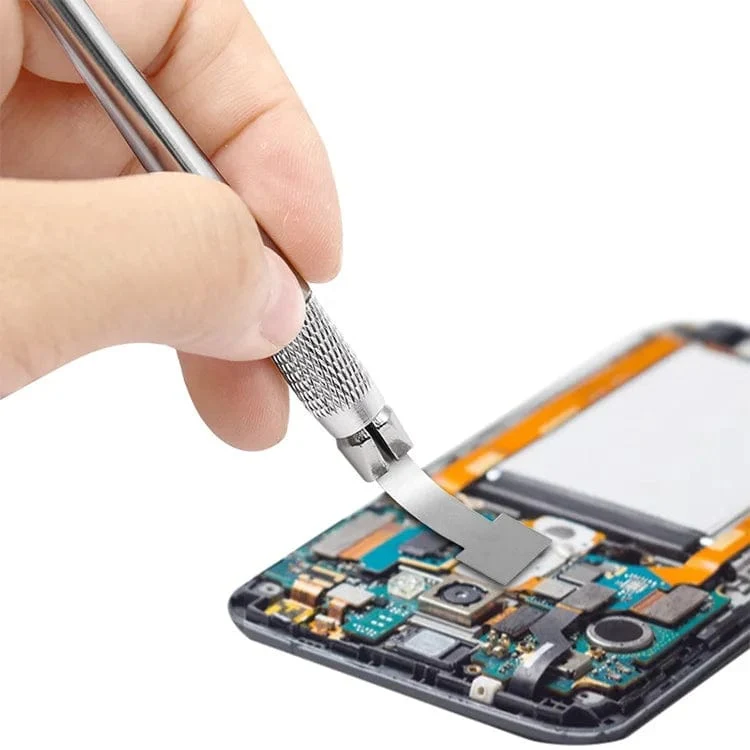 1 Set CPU-Stemmmesser-Demontageklingen, Hebel-Öffnungswerkzeug, Brecheisen-Kit aus Metall für die Reparatur von Telefoncomputer-IC-Chips und BGA-Handwerkzeugen