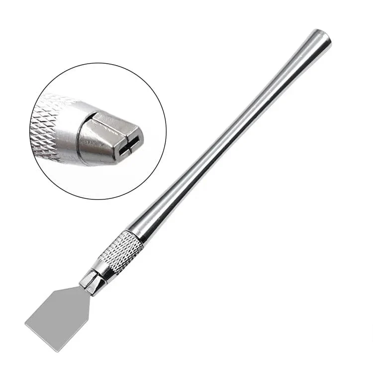 1 Set CPU-Stemmmesser-Demontageklingen, Hebel-Öffnungswerkzeug, Brecheisen-Kit aus Metall für die Reparatur von Telefoncomputer-IC-Chips und BGA-Handwerkzeugen