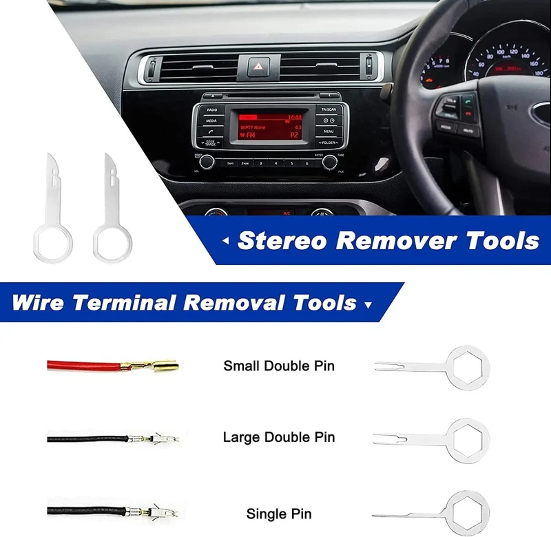 Auto-Innenraum-Demontagewerkzeug, Trim-Demontagewerkzeug-Set, Auto-Demontagewerkzeug-Set, Türverkleidung, Radio, Stereo, Audio, Armaturenbrett-Terminal-Demontage