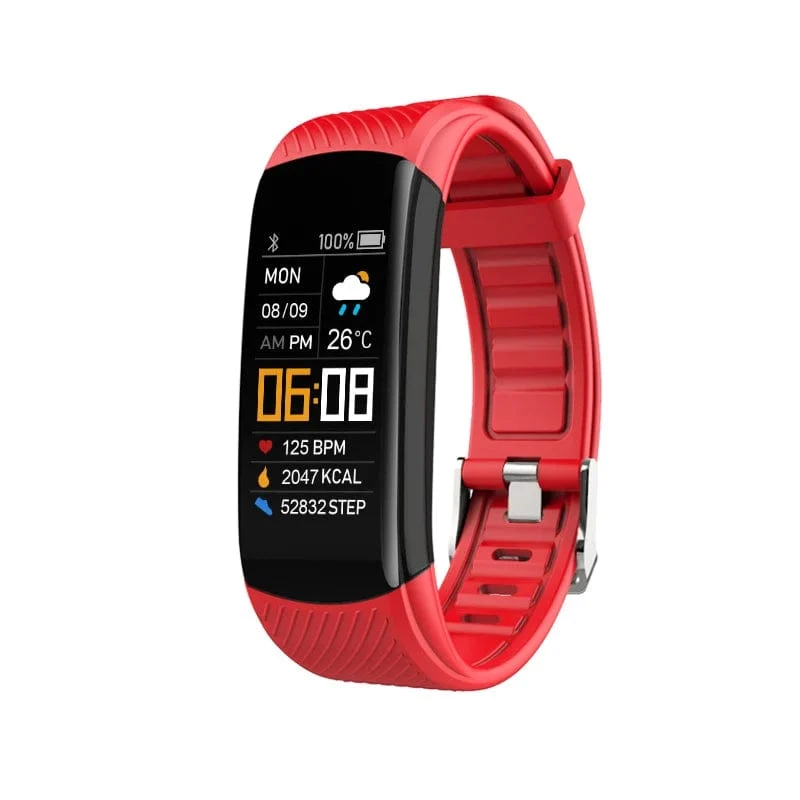 Original Fitness Smart Watch Pulsmesser Wetteruhr Band Sport Wasserdichte Smartwatch für Männer Frauen iPhone Android 2023