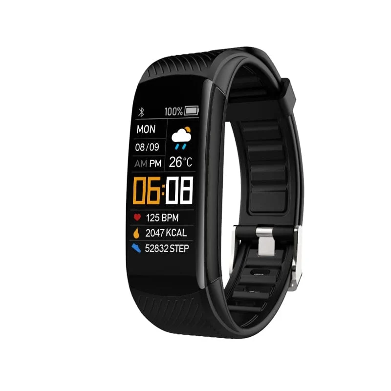 Original Fitness Smart Watch Pulsmesser Wetteruhr Band Sport Wasserdichte Smartwatch für Männer Frauen iPhone Android 2023