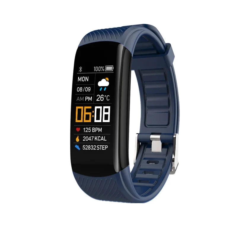 Original Fitness Smart Watch Pulsmesser Wetteruhr Band Sport Wasserdichte Smartwatch für Männer Frauen iPhone Android 2023