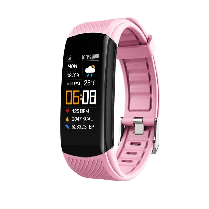 Original Fitness Smart Watch Pulsmesser Wetteruhr Band Sport Wasserdichte Smartwatch für Männer Frauen iPhone Android 2023