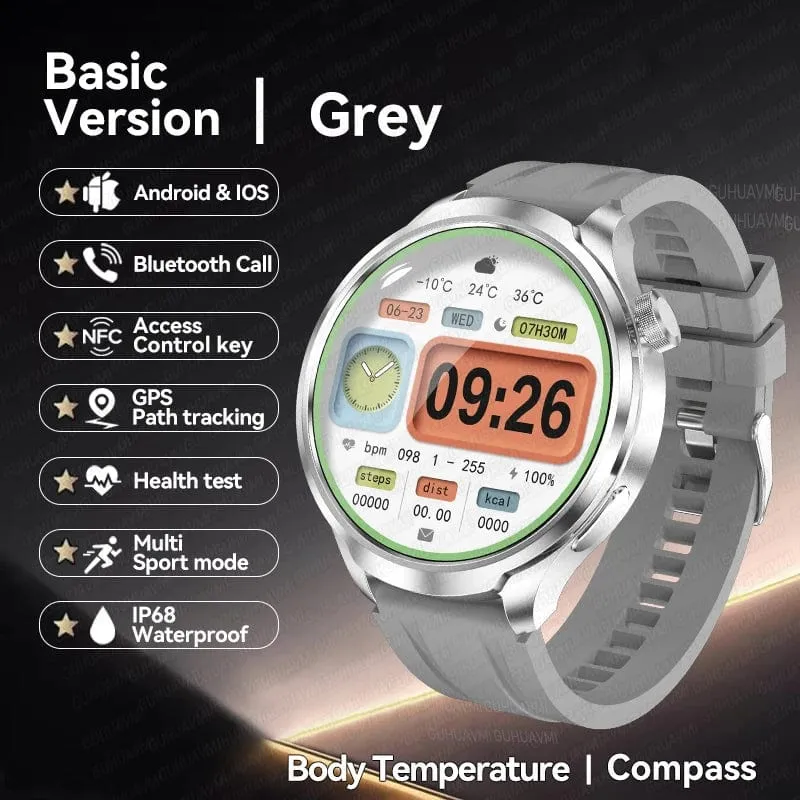 2024Neu für HUAWEI Sport Smart Armband Herrenuhr 1.85 AMOLED Bildschirm GPS Kompass Höhenmesser Wasserdicht Bluetooth Anruf SmartWatch