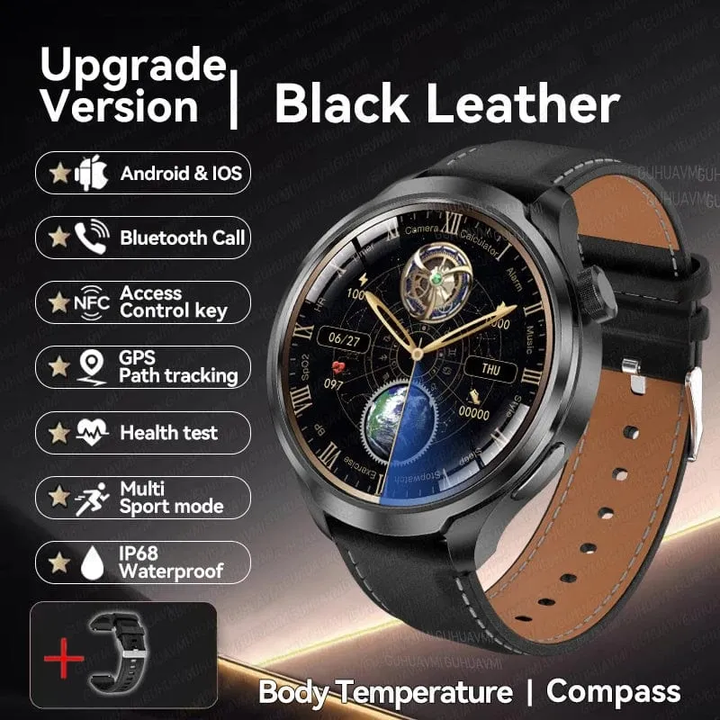 2024Neu für HUAWEI Sport Smart Armband Herrenuhr 1.85 AMOLED Bildschirm GPS Kompass Höhenmesser Wasserdicht Bluetooth Anruf SmartWatch