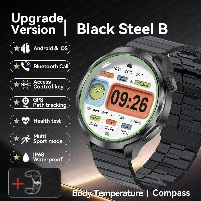2024Neu für HUAWEI Sport Smart Armband Herrenuhr 1.85 AMOLED Bildschirm GPS Kompass Höhenmesser Wasserdicht Bluetooth Anruf SmartWatch