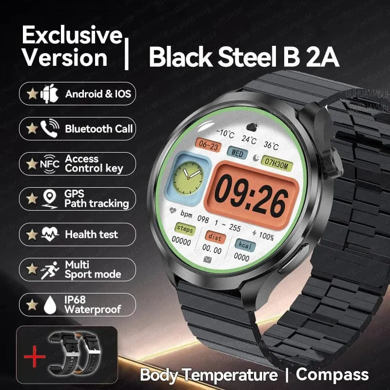 2024Neu für HUAWEI Sport Smart Armband Herrenuhr 1.85 AMOLED Bildschirm GPS Kompass Höhenmesser Wasserdicht Bluetooth Anruf SmartWatch
