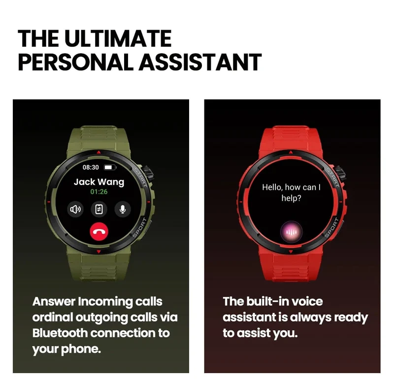 Neu Zeblaze Ares 3 Plus 1.43 ''HD AMOLED Display Smartwatch Bluetooth Telefon-gespräche Neue 3D Interaktive Sport Smart