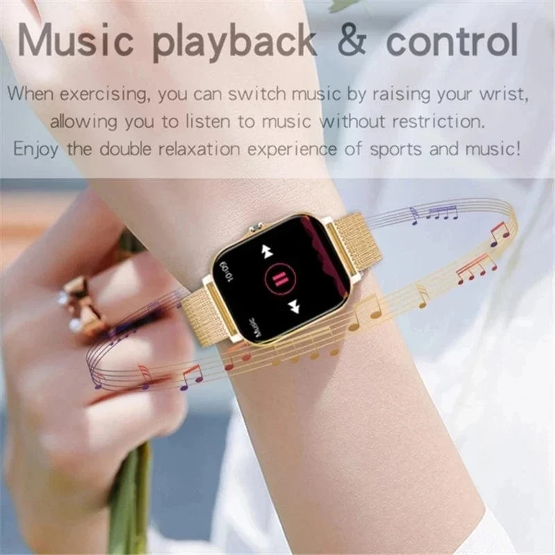 2024 Smart Watch für Männer und Frauen, Geschenk, 1.69 Zoll, Voll-Touchscreen, Sport-Fitnessuhren, Bluetooth-Anrufe, digitale Smartwatch, Armbanduhr