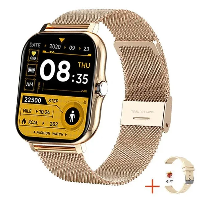 2024 Smart Watch für Männer und Frauen, Geschenk, 1.69 Zoll, Voll-Touchscreen, Sport-Fitnessuhren, Bluetooth-Anrufe, digitale Smartwatch, Armbanduhr