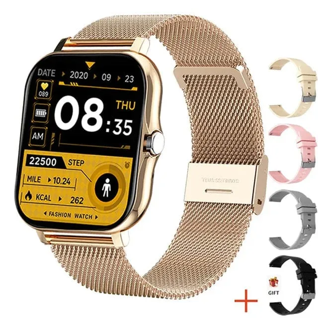 2024 Smart Watch für Männer und Frauen, Geschenk, 1.69 Zoll, Voll-Touchscreen, Sport-Fitnessuhren, Bluetooth-Anrufe, digitale Smartwatch, Armbanduhr