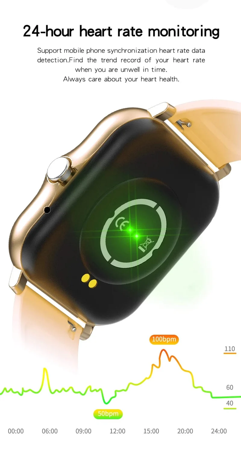 2024 Smart Watch für Männer und Frauen, Geschenk, 1.69 Zoll, Voll-Touchscreen, Sport-Fitnessuhren, Bluetooth-Anrufe, digitale Smartwatch, Armbanduhr