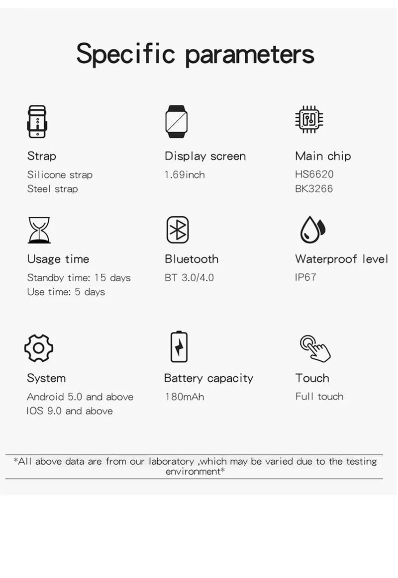 2024 Smart Watch für Männer und Frauen, Geschenk, 1.69 Zoll, Voll-Touchscreen, Sport-Fitnessuhren, Bluetooth-Anrufe, digitale Smartwatch, Armbanduhr