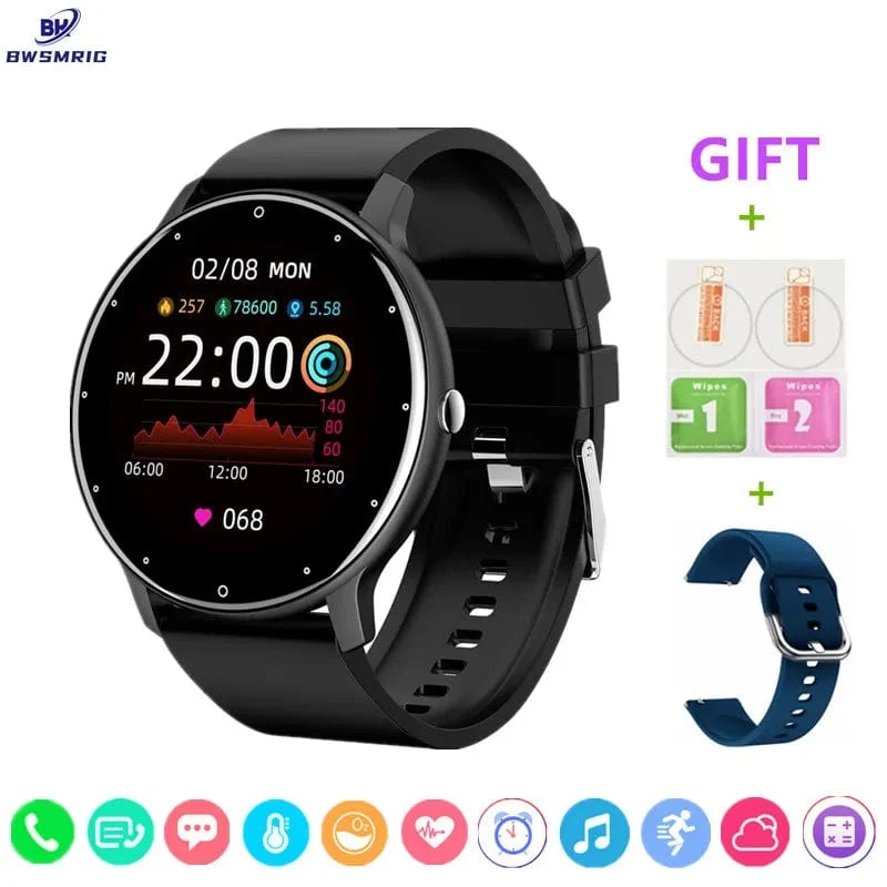 Neue Bluetooth Anruf Smart Uhr Männer Fitness Tracker Herzfrequenz Schlaf Überwachung Sport Wasserdichte Smartwatch Frauen Für Android IOS
