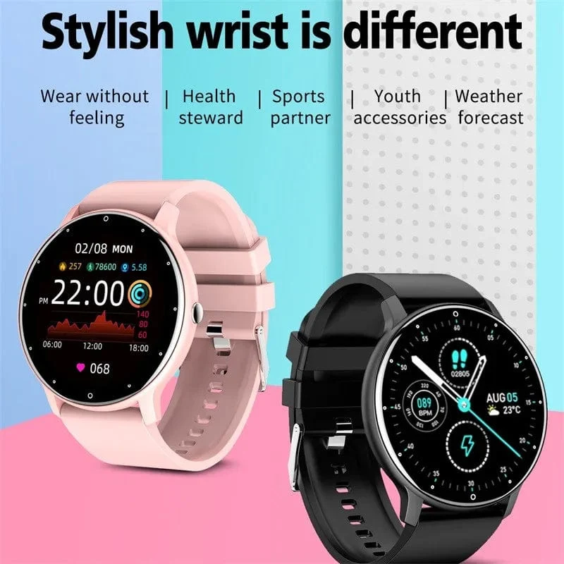 Neue Bluetooth Anruf Smart Uhr Männer Fitness Tracker Herzfrequenz Schlaf Überwachung Sport Wasserdichte Smartwatch Frauen Für Android IOS