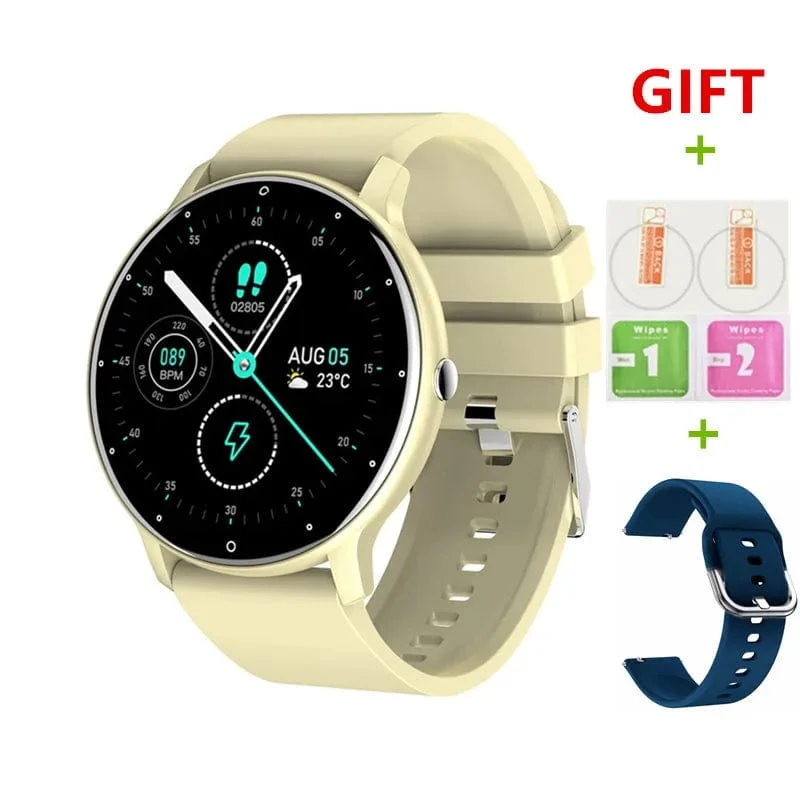 Neue Bluetooth Anruf Smart Uhr Männer Fitness Tracker Herzfrequenz Schlaf Überwachung Sport Wasserdichte Smartwatch Frauen Für Android IOS