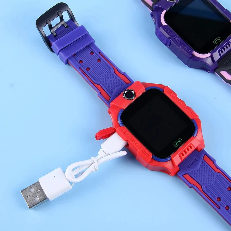 KGG Q19 Kinder-Smartwatch, 2 g, SIM-Karte, Smartwatch für Kinder, SOS-Anruf, Telefonkamera, Voice-Chat, Foto, Geschenk für Junge und Mädchen, Farbbildschirm