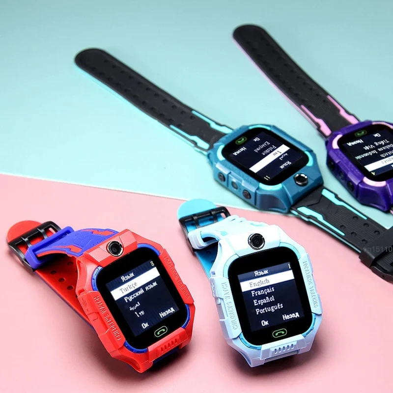 KGG Q19 Kinder-Smartwatch, 2 g, SIM-Karte, Smartwatch für Kinder, SOS-Anruf, Telefonkamera, Voice-Chat, Foto, Geschenk für Junge und Mädchen, Farbbildschirm