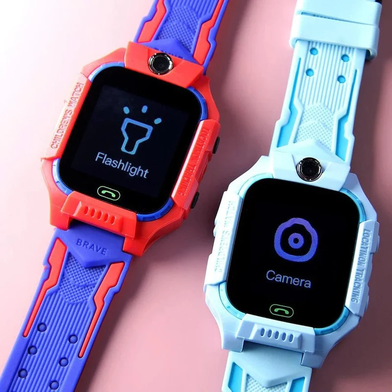 KGG Q19 Kinder-Smartwatch, 2 g, SIM-Karte, Smartwatch für Kinder, SOS-Anruf, Telefonkamera, Voice-Chat, Foto, Geschenk für Junge und Mädchen, Farbbildschirm