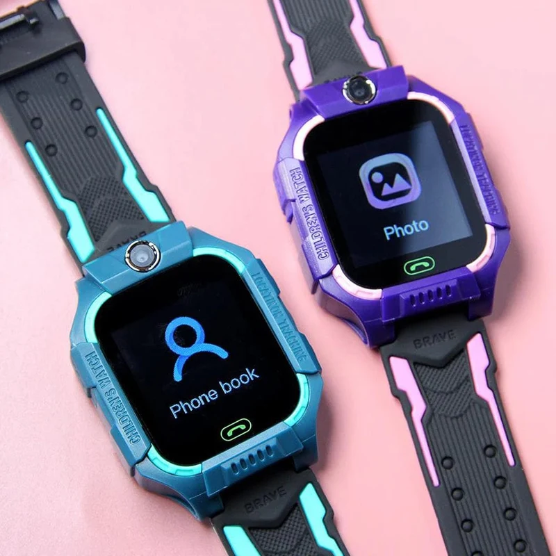 KGG Q19 Kinder-Smartwatch, 2 g, SIM-Karte, Smartwatch für Kinder, SOS-Anruf, Telefonkamera, Voice-Chat, Foto, Geschenk für Junge und Mädchen, Farbbildschirm