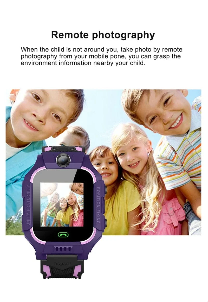KGG Q19 Kinder-Smartwatch, 2 g, SIM-Karte, Smartwatch für Kinder, SOS-Anruf, Telefonkamera, Voice-Chat, Foto, Geschenk für Junge und Mädchen, Farbbildschirm