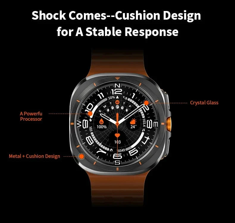 Neu Für Samsung Galaxy Uhr Ultra Neue GPS Track Smart Uhr Männer Amoled Immer Display Blut Zucker Uhr BT Sprechen NFC Smart Uhr