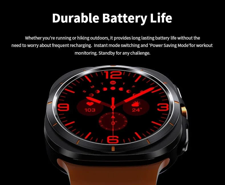 Neu Für Samsung Galaxy Uhr Ultra Neue GPS Track Smart Uhr Männer Amoled Immer Display Blut Zucker Uhr BT Sprechen NFC Smart Uhr