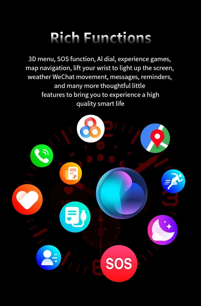Neu Für Samsung Galaxy Uhr Ultra Neue GPS Track Smart Uhr Männer Amoled Immer Display Blut Zucker Uhr BT Sprechen NFC Smart Uhr