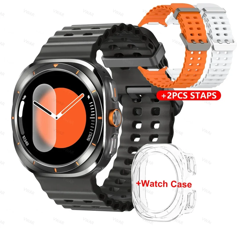 Vwar Watch 7 Ultra 47 mm Smart Watch IP68 wasserdicht Bluetooth Anruf Kompass Smartwatch für Männer Frauen 1.43 Zoll AMOLED Bildschirm SpO2
