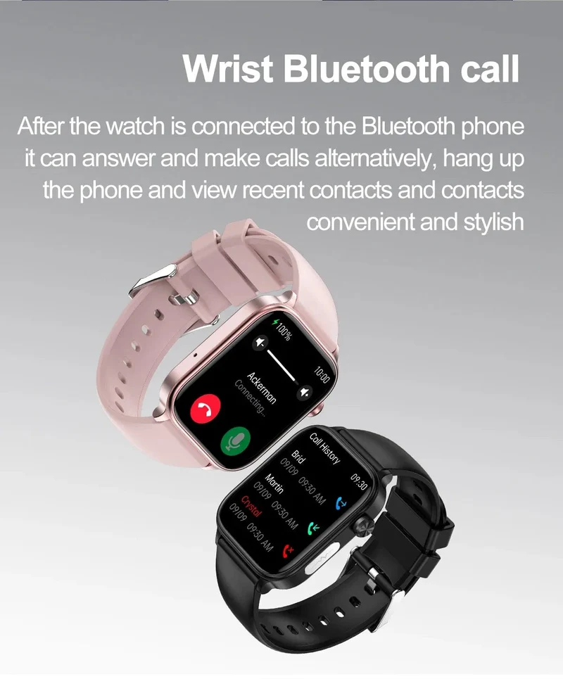 2024 Neue EKG + PPG Harnsäure Nicht-invasive Blutzucker-Smartwatch Männer Bluetooth-Anruf Herzfrequenz Blutdruck Smart Watch Frauen